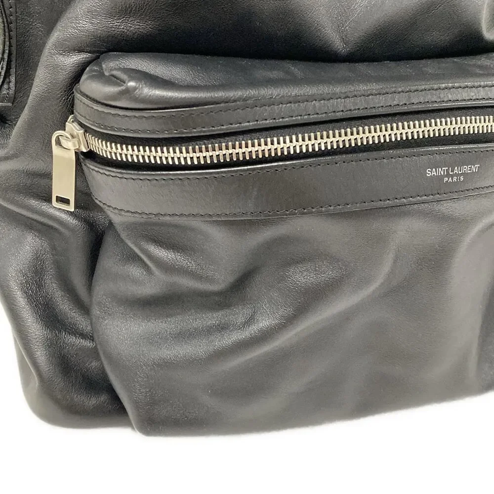 Saint Laurent PARIS Classic Hunter Backpack Backpack 465448 Leather Nylon - Picture 13 of 15